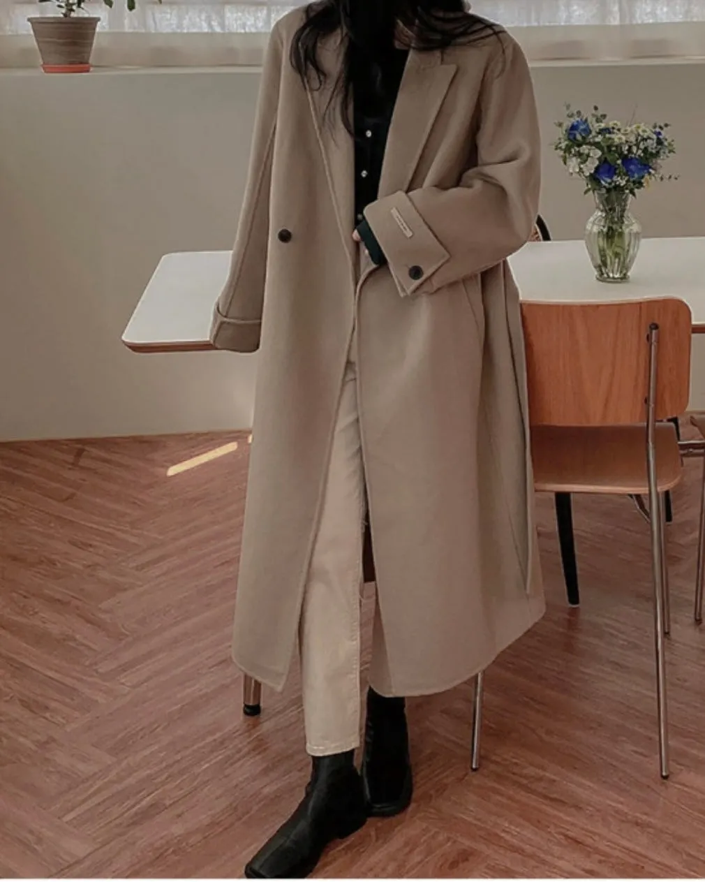 Jennie Handmade Wool Coat - 90% Wool