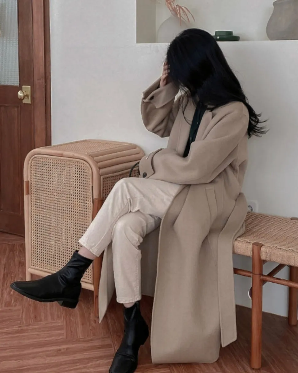 Jennie Handmade Wool Coat - 90% Wool