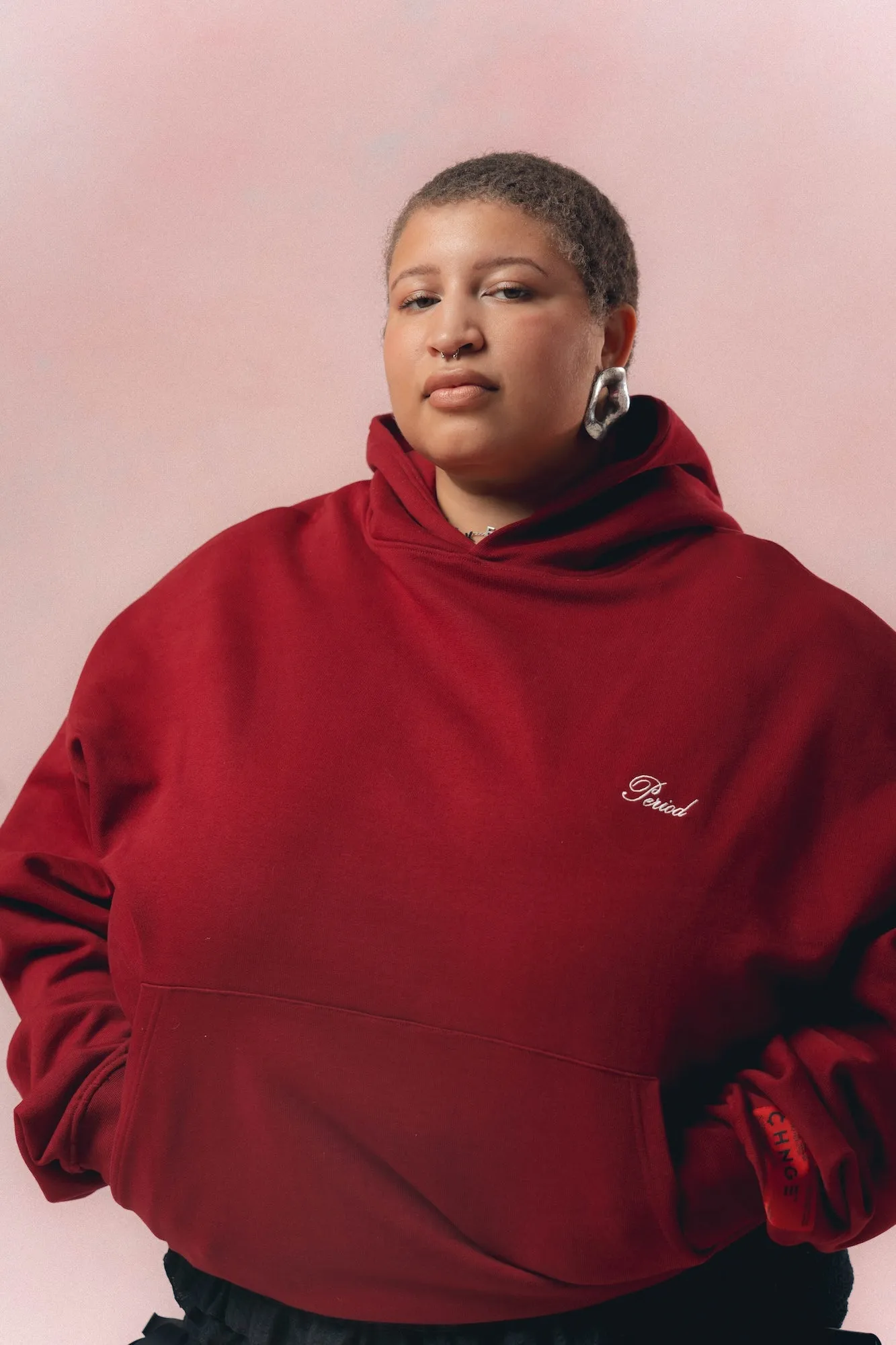 Period Basic Hoodie (Maroon)