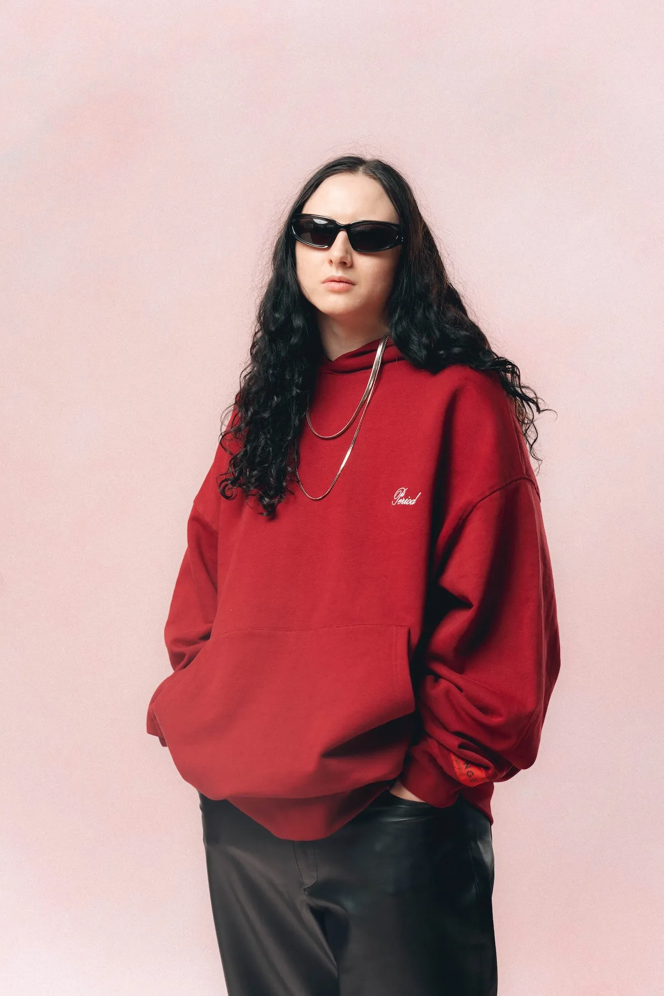Period Basic Hoodie (Maroon)